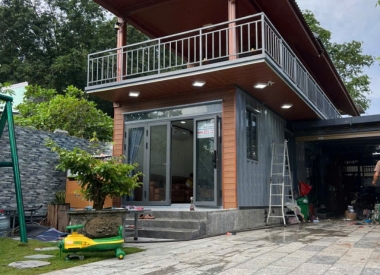 CONTAINER NHÀ Ở 3,5 X 12 CHỒNG TẦNG TẠI HỚN QUẢN - BÌNH PHƯỚC 