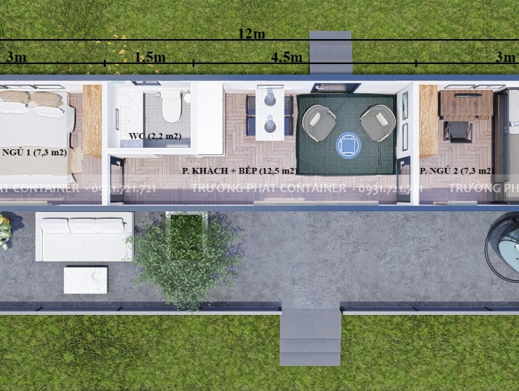 NHÀ CONTAINER ĐẸP, GIÁ RẺ