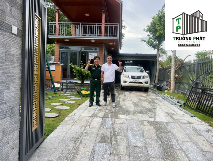 CONTAINER NHÀ Ở 3,5 X 12 CHỒNG TẦNG TẠI HỚN QUẢN - BÌNH PHƯỚC 