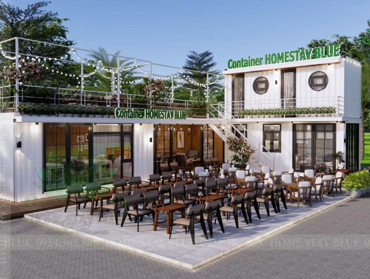 CONTAINER CAFE KẾT HỢP NHÀ Ở TẠI AN GIANG