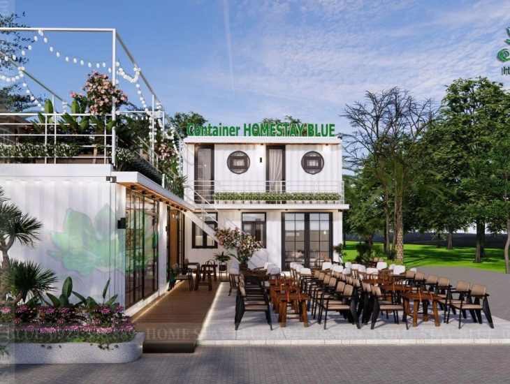 CONTAINER CAFE KẾT HỢP NHÀ Ở TẠI AN GIANG