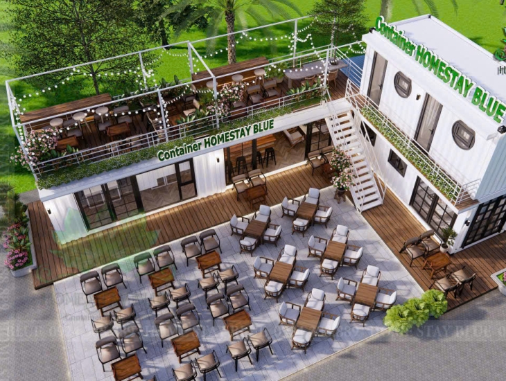 CONTAINER CAFE KẾT HỢP NHÀ Ở TẠI AN GIANG