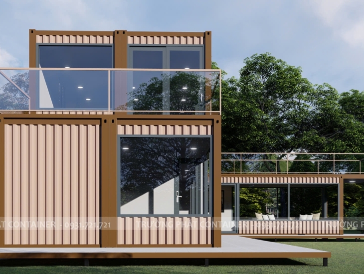 CONTAINER 40F CHỒNG TẦNG NHÀ Ở TẠI BẢO LỘC