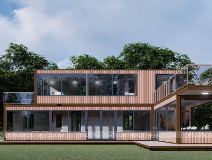 CONTAINER 40F CHỒNG TẦNG NHÀ Ở TẠI BẢO LỘC