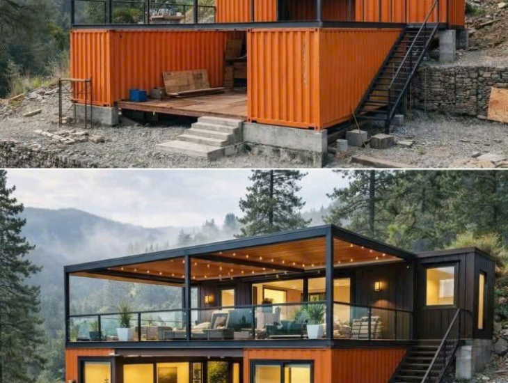 CONTAINER NHÀ Ở 2 TẦNG HIỆN ĐẠI